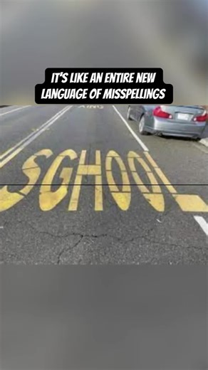Hilarious Misspellings in Road Paintings