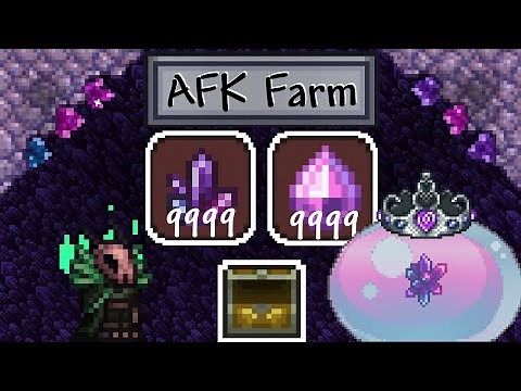 Terraria Easy AFK Crystal Shard + Gelatin Crystal Farm