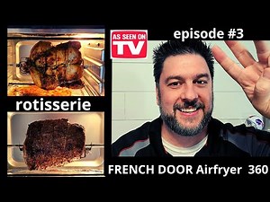 Emeril Lagasse FRENCH DOOR Airfryer 360 ROTISSERIE feature How to tie a chicken and rotisserie [400]