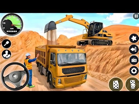👷City Road Construction Simulator 3D 🚧 | Heavy Excavator & Truck - Android Gameplay