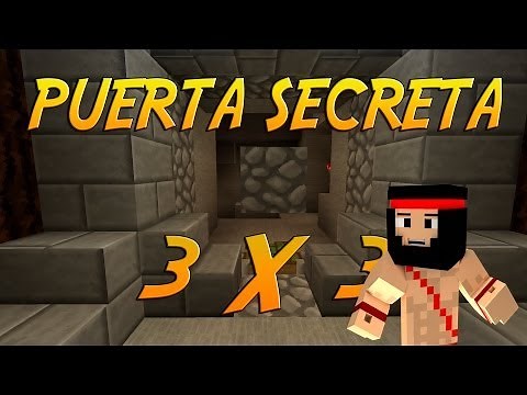 | TUTORIAL REDSTONE | PUERTA SECRETA 3X3 FACIL Y COMPACTA
