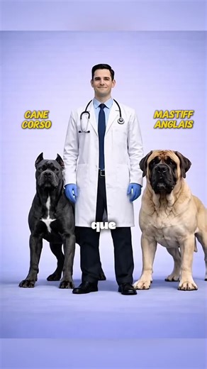 Cane Corso x Mastiff Anglais 🔥 Géant protecteur… ou trop massif ? 👀 Vous en adopteriez un ? #Croisement #Chiens #CaneCorso #Mastiff #France