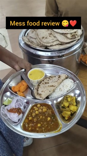 Sunday girls hostel mess food review 😋❤️#shorts #viral #viralshorts #viralnow #youtubeshorts#ytviral