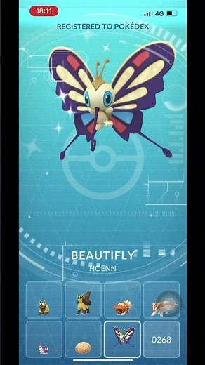 Pokémon GO - Evolving shiny Silcoon into shiny Beautifly
