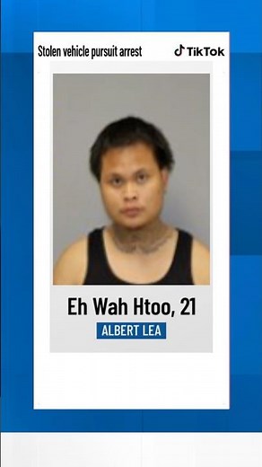 Albert Lea, MN man leads police on a chase in a stolen truck and on foot.