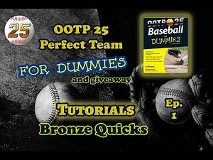OOTP 25 Baseball TUTORIAL - Beginner guide to bronze quick tournaments! New players must watch!