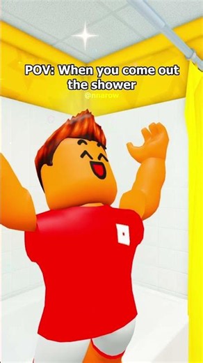 When you come out the shower || #robloxanimation #roblox