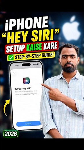 iPhone Hey Siri Setup Kaise Kare | Siri Voice Activate On iPhone (2026) | Tech Frack #shorts