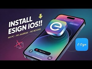 Latest Esign Method for iOS | Install IPA Files on iPhone & iPad without PC & jailbreak no revoke