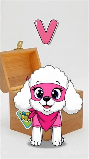 Learn V, W, X with Power Pups Go #pawpatrol #shorts