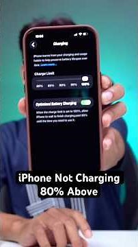 ⚠️ Why Your iPhone Won’t Charge Above 80% (Easy Fix!)