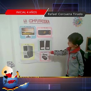 💻 💬 En el nivel de inicial correspondiente al primer bimestre, los niños de 4 años y 5 años expusieron las partes de la computadora, demostrando su conocimiento y expresión al momento de indicar cada una de ellas y para qué sirven. Docente responsable: Julio Liu Galindo | Colegio Alexander Von Humboldt