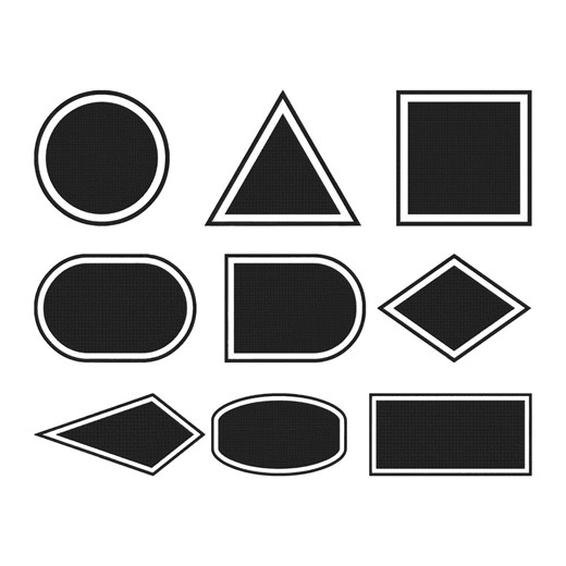 Geometric Shape Frame Embroidery Design, Applique Border Geometric Shape Frame Machine Embroidery File, 9 Design, 5 Size, Instant Download - Etsy