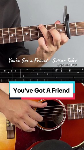Fingerstyle Guitar Tutorial: You've Got a Friend - James Taylor