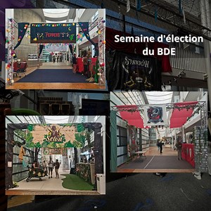 [Elections BDE ESIEE Paris] Retour en images sur une semaine exceptionnelle et riche en évènements ! Au programme : dégustations, animations, musique & bonne humeur. Bravo à l'équipe Peppers qui remporte l'élection et sera la prochain BDE ESIEE Paris et qui succède à Sparrow. Félicitations à tous qui vous êtes fortement mobilisés pour faire vivre l'associatif ESIEE Paris ! #elections #BDE #bureaudeseleves #école #ingénieur #formations #esiee #esieeparis #association #viedecampus | ESIEE Paris