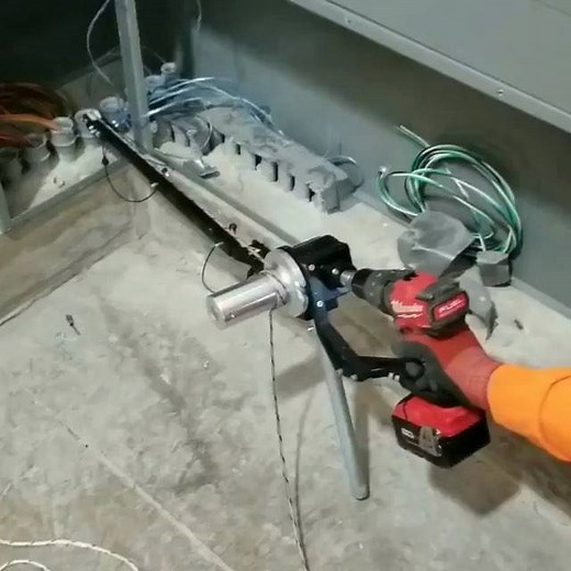 See the XD1 🇺🇸 on a 180 ft circuit pull through 1 inch conduit with Completely Cordless! #Repost Completely Cordless ・・・ Southwire Tools & Equipment New XD1 extreme duty cable puller in action! I had the opportunity to try this bad boy out with our local representative on hand AND the man who wrote the patent! . . First and foremost, this is an extreme well designed and engineered piece of equipment. It is intuitive and easy to operate, comes with 3 great accessories to position the pulley, an