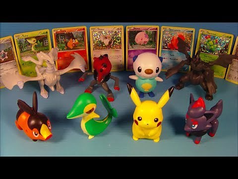 2011 POKÉMON BLACK and WHITE SET OF 8 McDONALD'S HAPPY MEAL COLLECTION TOY'S VIDEO REVIEW