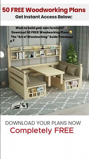 Get 50 Woodworking Plans & a 440-Page Guide Book Absolutely FREE!