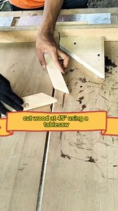 1.3K views | Cutting wood at 45° using a slad tablesaw. #woodworking #tipsandtrick #tablesaw #tools | Heriboy | Facebook