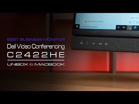 Dell C2422HE Monitor - First Impression and Unboxing 24-Inch Video Conferencing Monitor