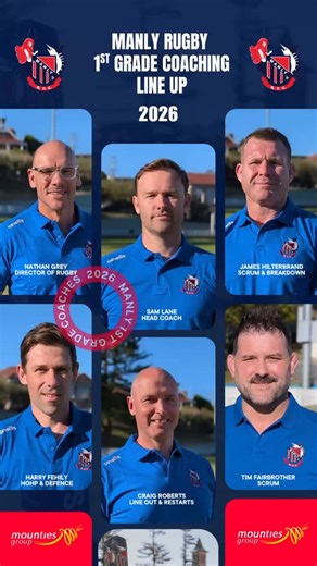 🔵🔴BIG NEWS!🔵🔴 We’re stoked to announce that former Wallaby, Waratah & Marlins legend Nathan Grey is returning as Director of Rugby! 🏉 The 35-Test centre will work alongside Head Coach Sam Lane, leading our entire coaching program across the club. The 2026 coaching team strength is amplified with 🔹 Harry Fehily – Defence Coach & Head of High Performance (Back at the Marlins after several stellar seasons at Gordon) 🔹 Craig Roberts – Lineout & Kick Restart Coach 🔹 James Hilterbrand – Scrum 