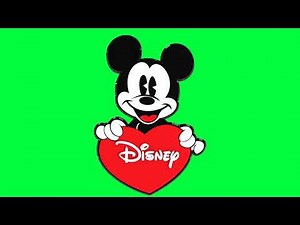 Mickey Mouse Disney Green Screen Logo Loop Chroma Animation