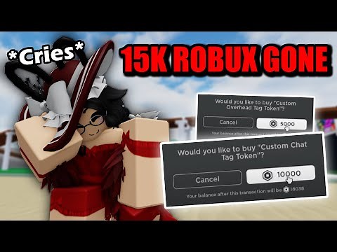 I Spent 15k Robux On Custom Nametags... (Roblox Combat Warriors)