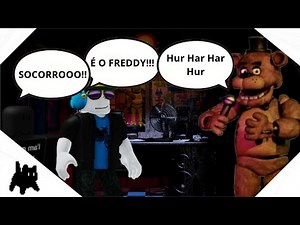 Eu e o meu amigo jogamo FNAF no Roblox.