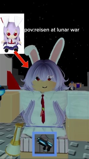 reisen Inaba at lunar war #roblox #touhou #reisen #meme