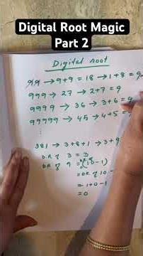 Magic of digital root. Part 2. #mathstricks #vedicmaths #mathematics