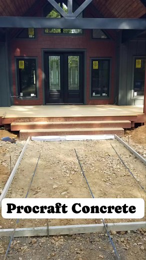 AC Pads and decorative sidewalk #concretework | Procraft Concrete | Facebook