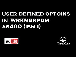 User defined options in AS400