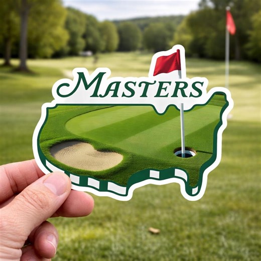 Golf Purist Masters Golf Vinyl Sticker - Etsy