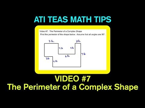 TEAS Math Tips - Video #7: The Perimeter of a Complex Shape