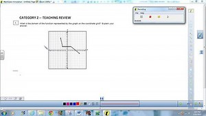 STAAR TEACHING:  FINDING THE DOMAIN FROM A GRAPH