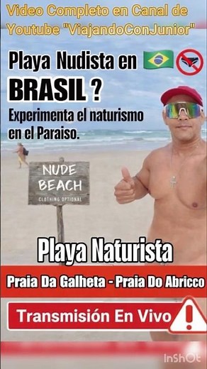 I experienced a nudist beach in Brazil. And this is what happened to me 🌴 🌊 🍑
