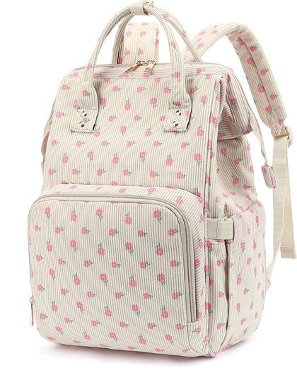 Amazon.com: Xunteny Mochila escolar de pana para mujer, mochila de viaje para laptop de 15.6 pulgadas, mochila casual, Flores de pana rosa : Electrónica