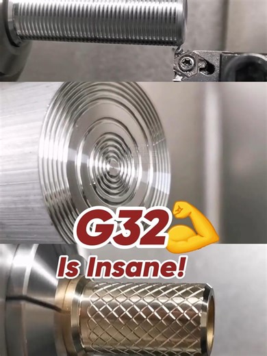 Is your code dead or alive? Re-examine G32 on CNC Lathe. #cnc #cnclathe #usamanufacturing #metalworking #smartlathe #fyp
