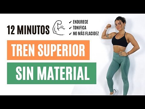 RUTINA DE TREN SUPERIOR EN CASA 💪 | 12 MINUTOS, SIN MATERIAL🔥