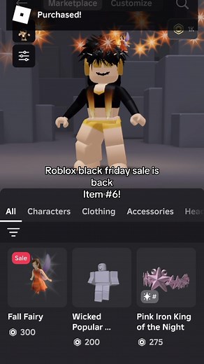 Roblox Fall Fairy: Back for Black Friday Sale!