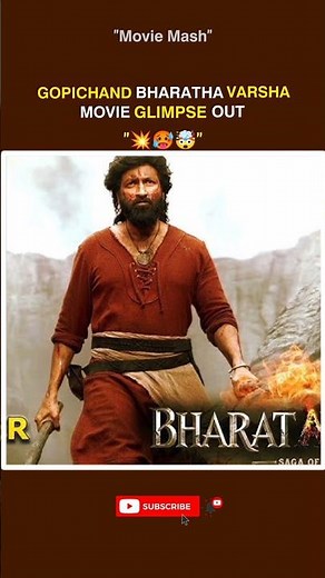 Gopichand bharata varsha movie glimpse out#gopichand#movie #glimpse#viral#shorts#reels#facts#fact
