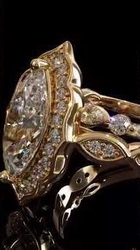 Marquise diamond wedding set #ring #tutorial #cad #dideonofficial #dideo #vimeo #vlog