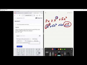 Standard Form for Polynomials: Finding Degree, Leading Coefficient, and Constant (DM)
