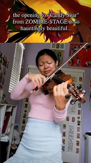 the opening of “candy scar” from ZOMBIE-STAGE, but with violin? 👀🎻🎀
