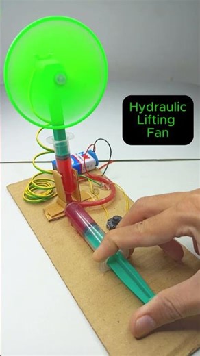 Hydraulic Lift • Dc Motor Fan | #dcmotor #tech #youtubeshorts #motor #fan