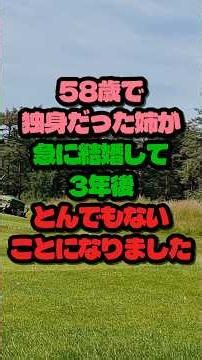 ㊗️90万再生🎊58歳で独身だった姉が急に結婚して3年後とんでもないことになりました