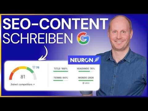 NeuronWriter Tutorial (deutsch) 2026: Blogartikel einfach mit KI für Google optimieren