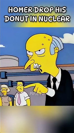 Homer drop his donut in nuclear #simpsons | Simpsons Funny Moments | #thesimpsons #funnymoments