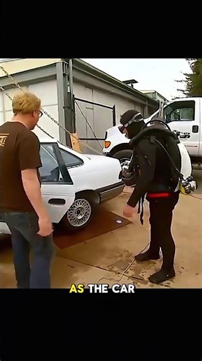 With a car underwater, can't the door be opened? #science #mythbusters #physics
