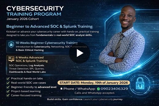 Week 6 and officially the end of a powerful 6 week journey ✅ For the beginner class, we went deeper into Splunk with the use of the Splunk Forwarder, ingesting and analyzing Windows Event Logs across… | Adedeji Obe